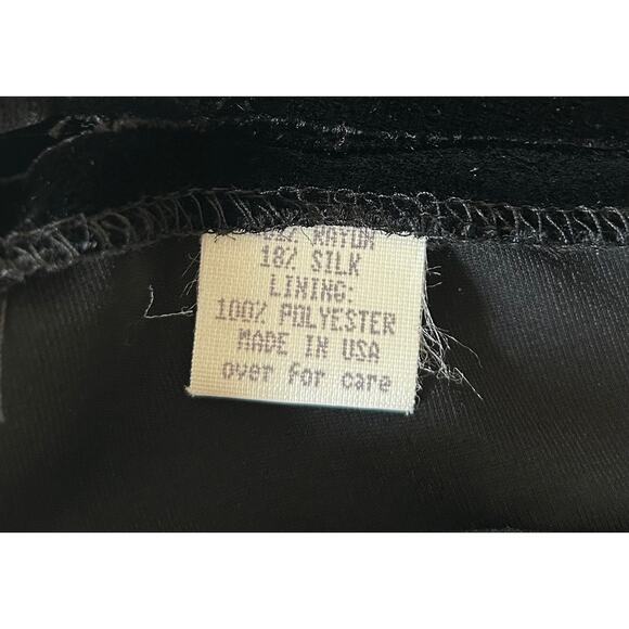 Cynthia Steffe Women’s‎ Size 10 Black Silk Blend Velvet Wide Leg Pants - Picture 5 of 5